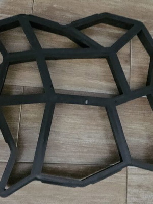Plastic concrete mold unused