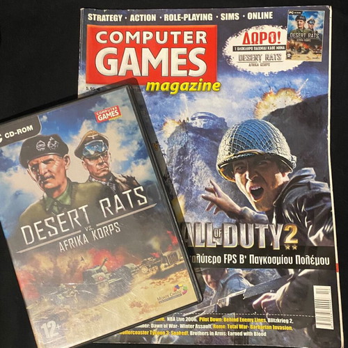 Desert Rats vs Afrika Korps PC Game like new with magazine