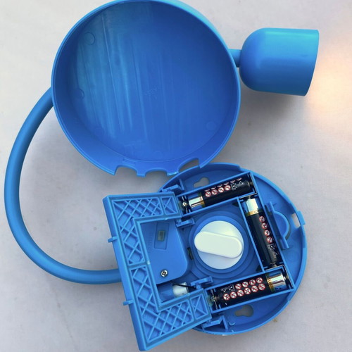 IKEA BLAVIK battery-powered table lamp, blue