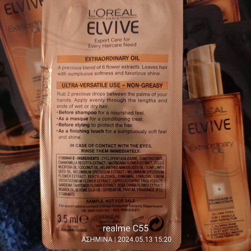 L'Oreal Elvive hair oil new, pack of 4