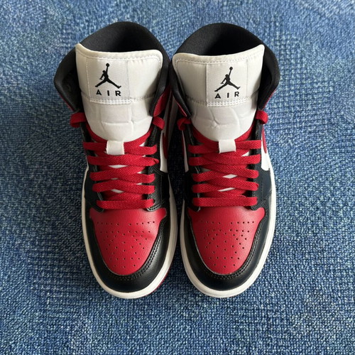 Air Jordan 1 Mid Alternate Bred Toe women's sneakers size 37.5