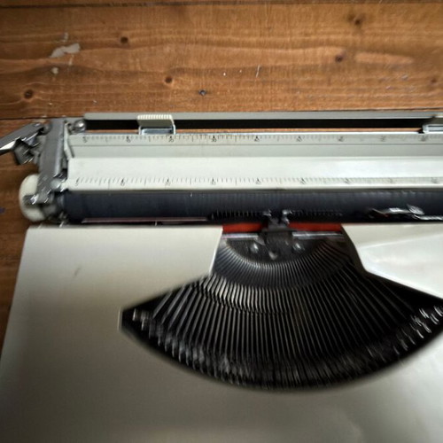 Mercedes vintage mechanical typewriter with original case