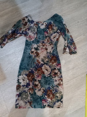 Payper floral dress size S 36 8, beige multicolor