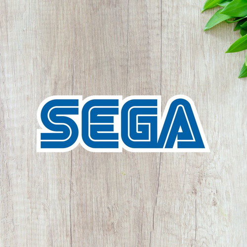 Sega stickers glossy paper set of 2 pieces