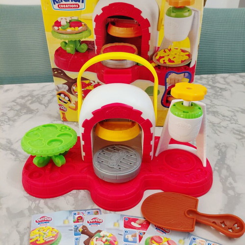 PlayDoh Kitchen toy used with box wear