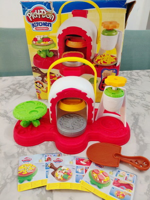 PlayDoh Kitchen toy used with box wear