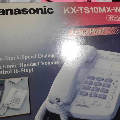Panasonic KX-TS10mx-w home phone new, white, wired
