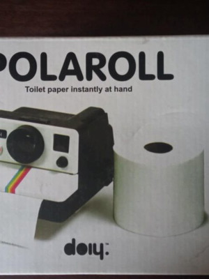 POLAROLL set toilet paper holder and toilet paper new