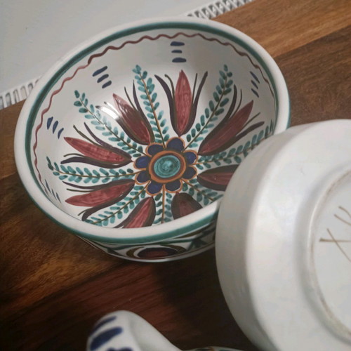Handmade Greek ceramics like new, set of 3 pieces