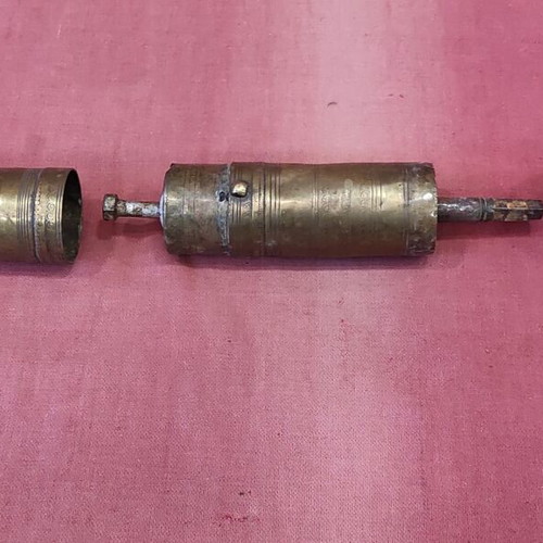 Traditional Handheld Coffee Grinder Used, Brass, 34cm
