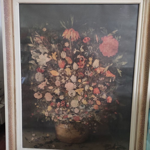 Wall painting flowers 81x64 used