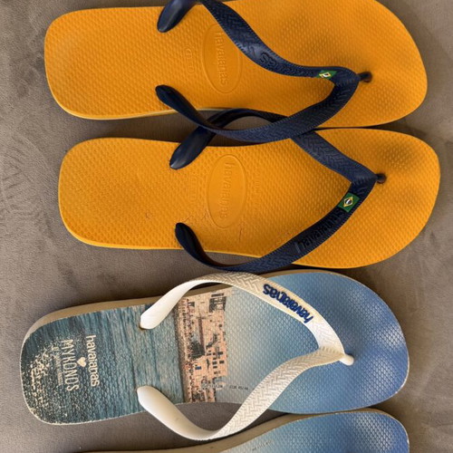 Havaianas flip-flops used, men's sizes 45-46, pair