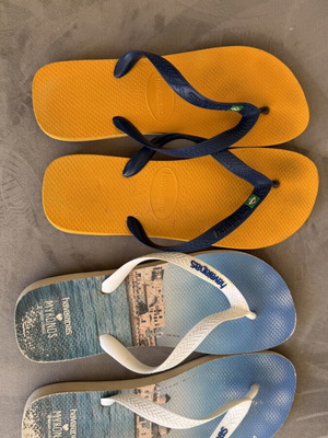 Havaianas ανδρικές σαγιονάρες μεταχειρισμένες, μεγέθη 45-46, μαζί