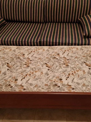Sofa bed like new with sturdy solid wood construction
