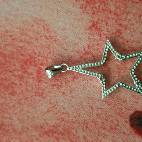 Star motif silver 925 with zircon new