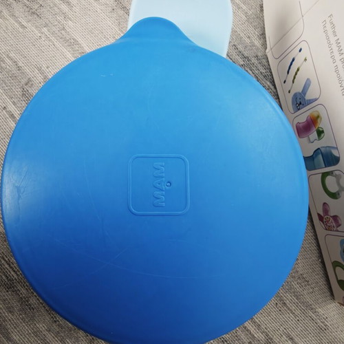 Mam baby feeding bowl, plastic, blue