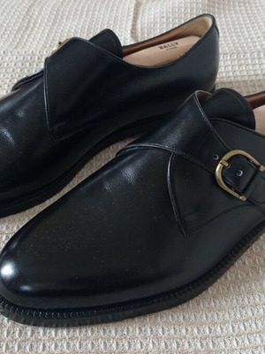 Bally δερμάτινα χειροποίητα παπούτσια νούμερο 45,5 καινούργια, μαύρα