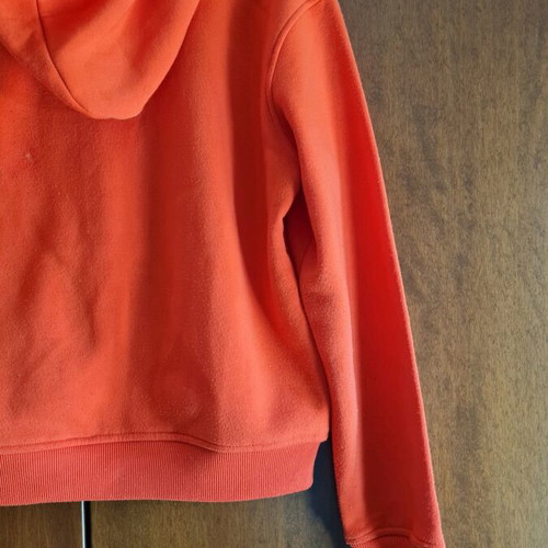 I Love Prague sweatshirt, medium, orange and white