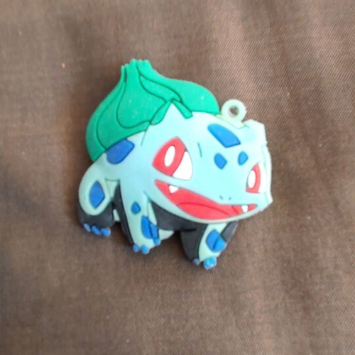 Pokémon Bulbasaur rubber silicone keychain used Nintendo 2016