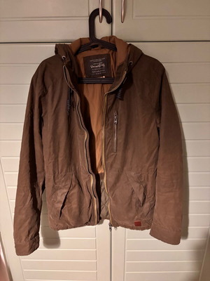 Jack & Jones jacket brown size M like new with hood
