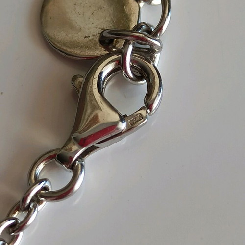 Silver 925 Necklace with Teardrop Crystal like new