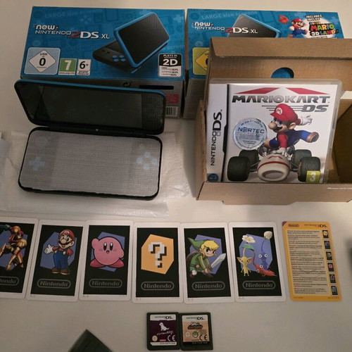 New Nintendo 2DS XL Limited Edition console with 4 games