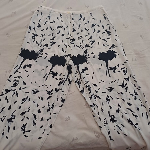 Lussile summer black and white pants like new, size M