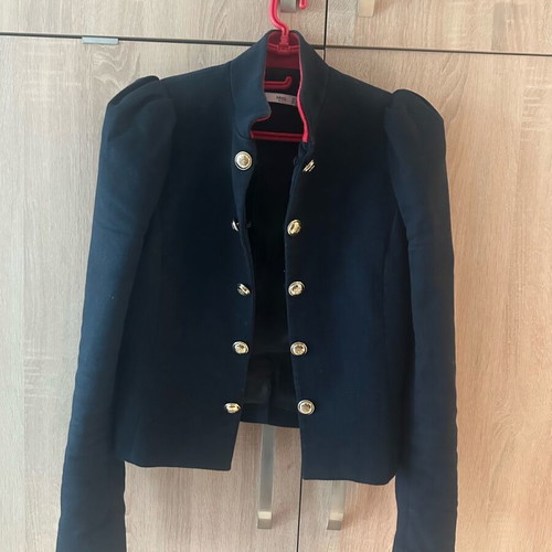 Mango military style jacket used, blue with red and gold details