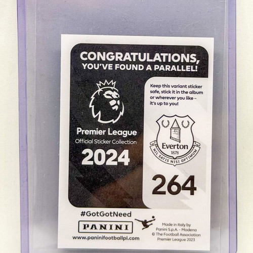 Panini Premier League 2024 Séamus Coleman Captain Green Parallel sticker new