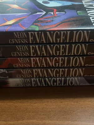 Neon Genesis Evangelion DVD singles set like new, 5 volumes