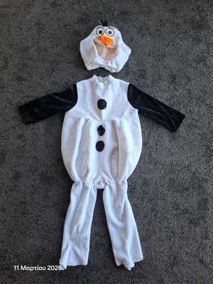 Olaf carnival costume used for 3-5 years or 104 cm height
