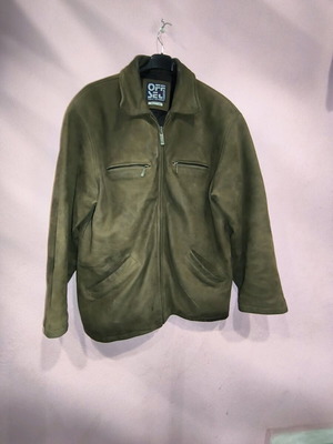 Vintage Vera Pelle leather jacket used, brown, size M