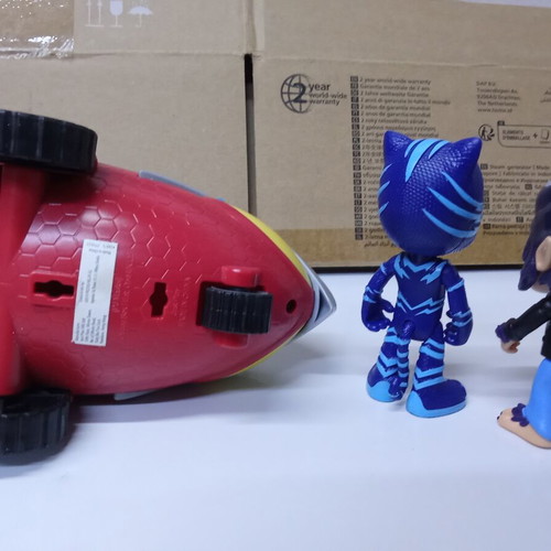 PJ Masks figures and Turbo Blast vehicle like new