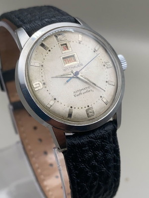 Vintage ρολόι Wittnauer αυτόματο Day-Date 17J AXA 1468N μεταχειρισμένο