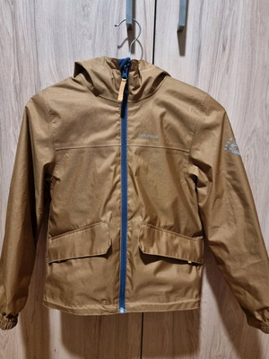 Quechua kids brown 3-in-1 jacket used, 123-130cm