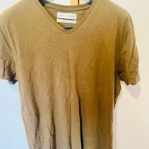 Zara men's T-shirt size M like new, olive green