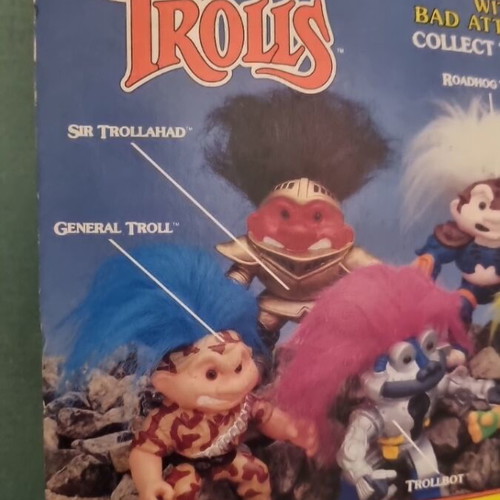 Vintage Battle Trolls Roadhog Troll Hasbro 1992 sealed MOC