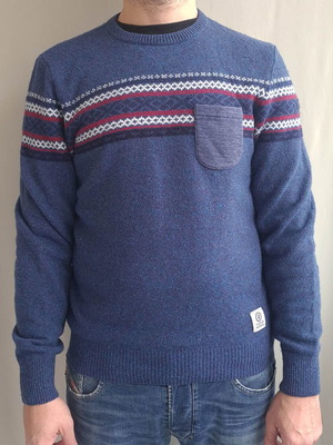 Franklin & Marshall men's sweater size L like new, blue