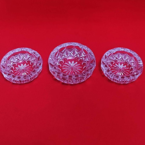 Nachtmann Anglia ashtray set Germany new 3 pieces