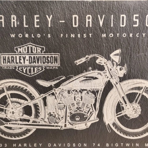 Decorative Harley-Davidson 1933 Big Twin slate plaque new