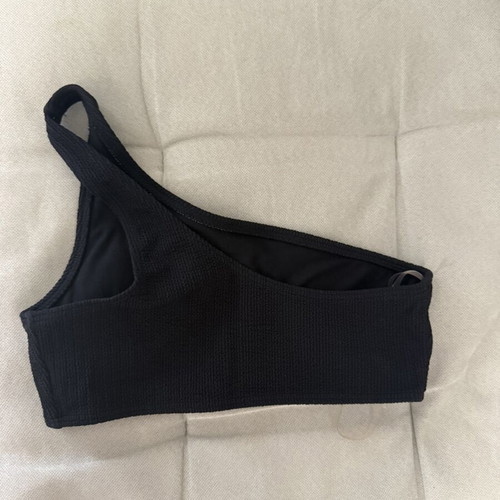 M&S Black One Shoulder Bikini Top like new, EU 38