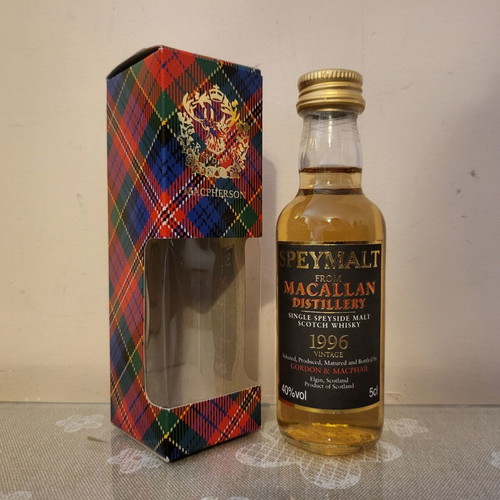 Macallan Speymalt 1996 whisky miniature new, sealed