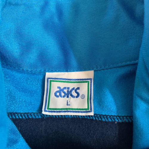 Asics Tiger Vintage 80s μπουφάν μεγάλο μεταχειρισμένο, μπλε