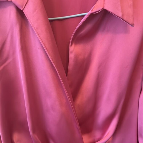 Zara satin dress like new, pink, size S