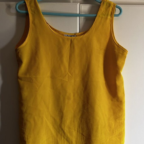 Lussile women's sleeveless top, medium, yellow