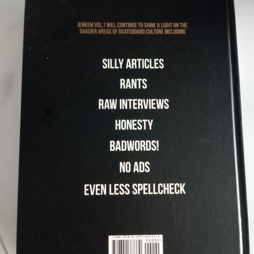 Jenkem book magazine skate skateboarding Vol 1 new