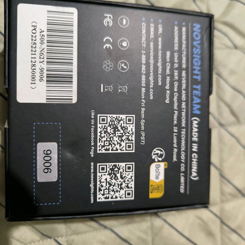 Novsight LED fog light bulbs HB4/9006 100W 22000LM new, yellow 3000K