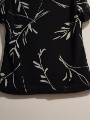 Women's Black Blouse Abiye double fabric jersey with design like new