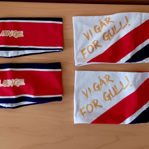 Set of 4 headbands, two for children, new