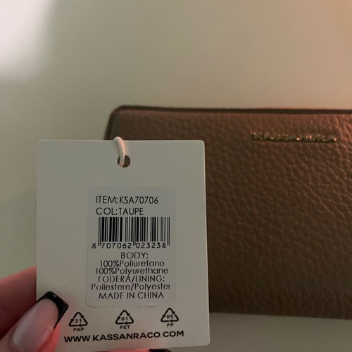 Wallet new color taupe, gray brown